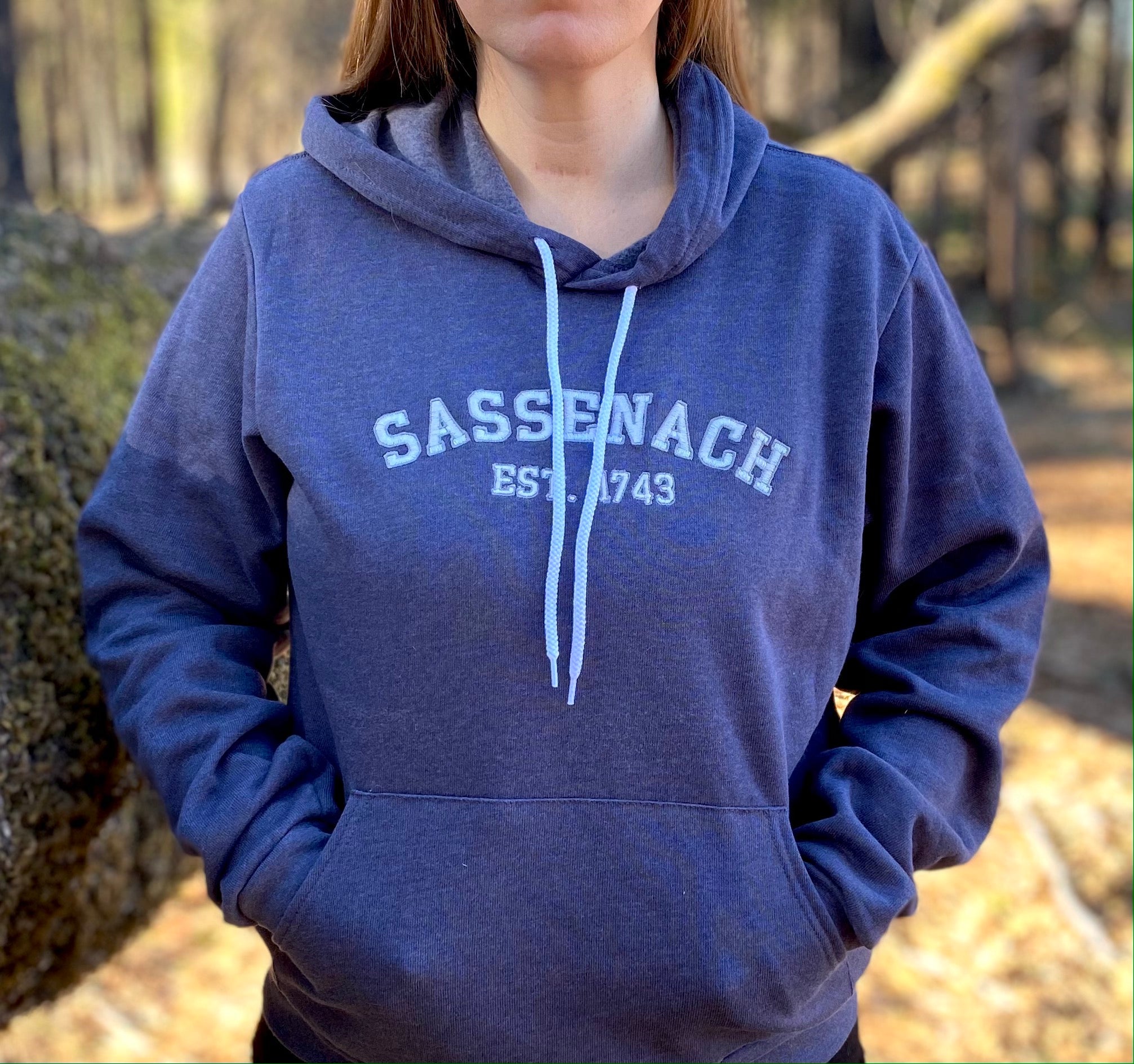 Sassenach Collegiate Embroidered Soft Fleece Unisex Sweatshirt Hoodie - Outlander Inspiration