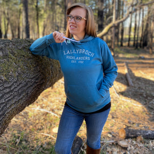 Lallybroch Highlanders Collegiate Embroidered Soft Fleece Unisex Sweatshirt Hoodie - Outlander Inspiration