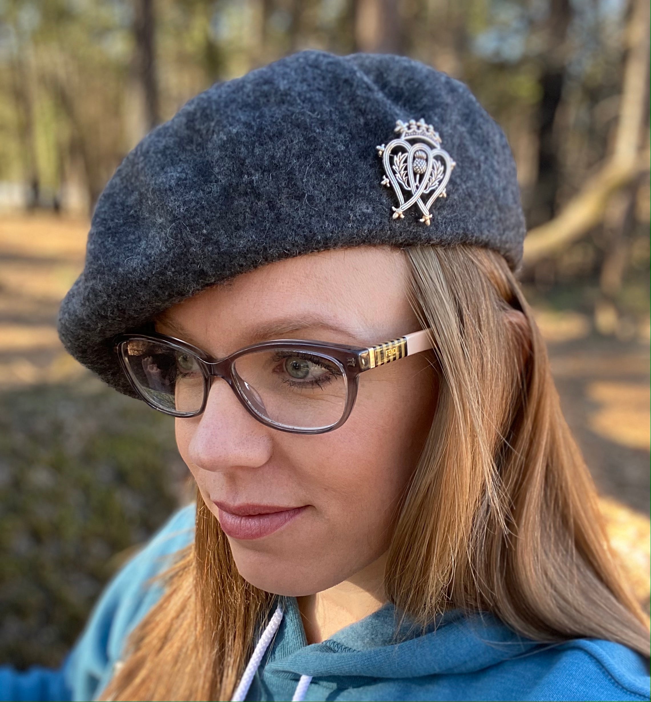 Wool Blend Felt Tam O’Shanter - Scottish Bonnet, Beret Hat - Now