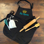 Pie Queen Embroidered Outlander Inspired Apron - Multiple Apron Color/Style Options