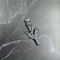 Badge Pin étain Chardon D'Écosse - Design Détaillé, Environ 2,5 Cm, Présenté Dans Un Sachet Organza, Fabriqué Au Royaume-Uni - 5
