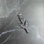 Single Straight Scottish Thistle Brooch Pin