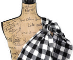 Shepherds Plaid Classic Black and White Buffalo Plaid Flannel Infinity or Blanket Scarf Gingham Check