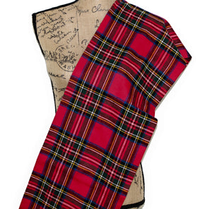 Royal Stewart Tartan Flannel Plaid Infinity or Blanket Scarf