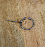 Celtic Antiqued Rounded Tip Penannular Brooch, Cloak Pin, Scarf Ring