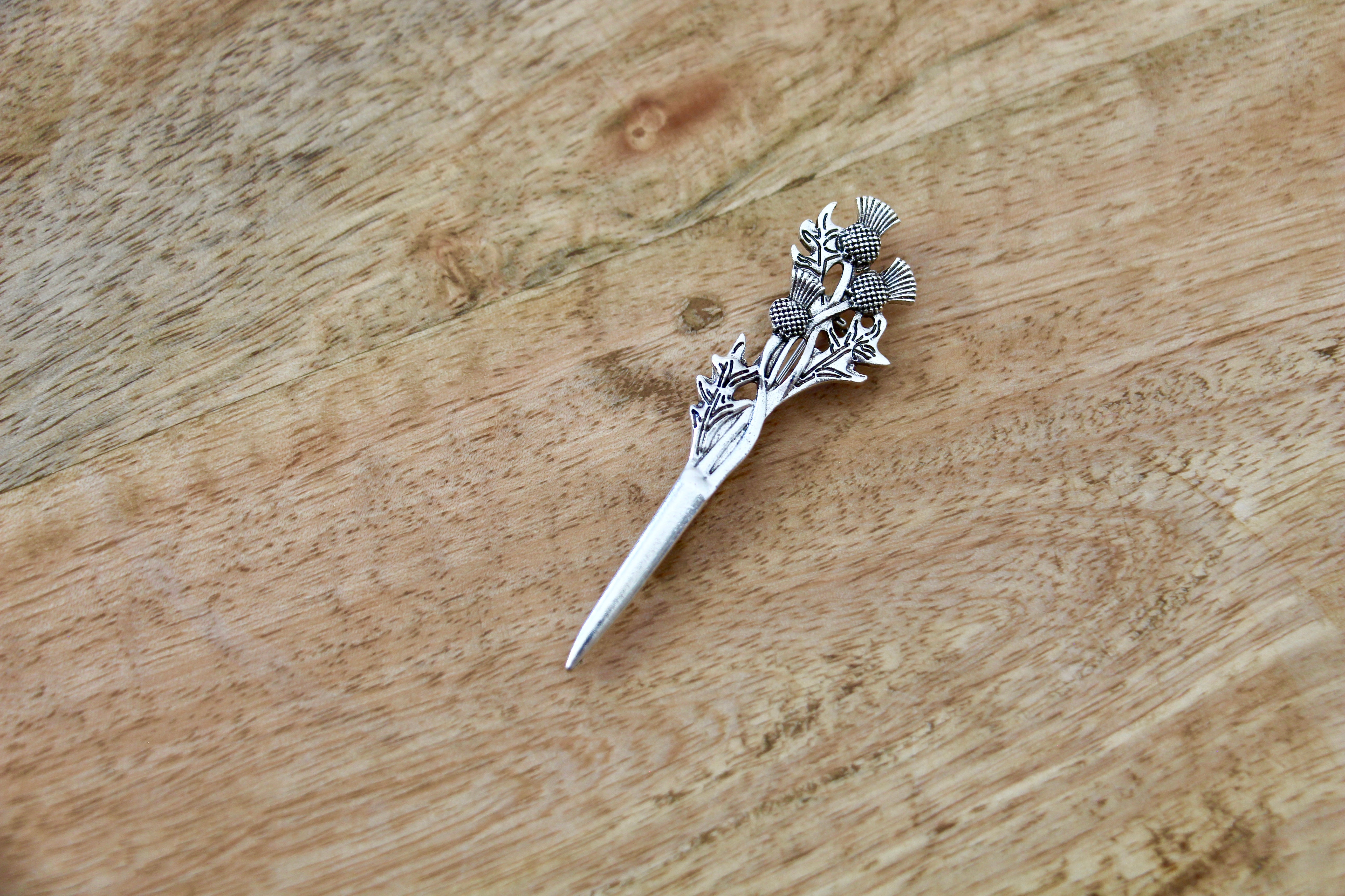 Scottish Thistle Brooch Kilt Pin