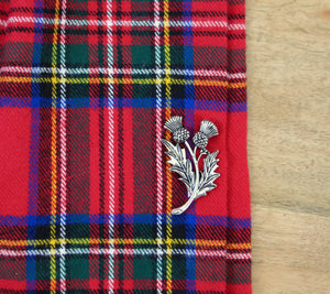 Double Scottish Thistle Brooch Pin