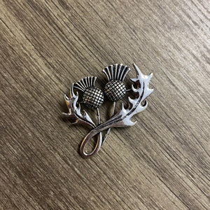 Double Scottish Thistle Brooch Decorative Pin – Thistle & Stitch Double Scottish Thistle Brooch Decorative Pin – Thistle & Stitch