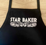 Star Baker Embroidered Apron - Multiple Apron Color/Style Options