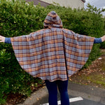 Hooded Poncho - Outlander Clan MacKenzie Inspired Tartan Hoodie