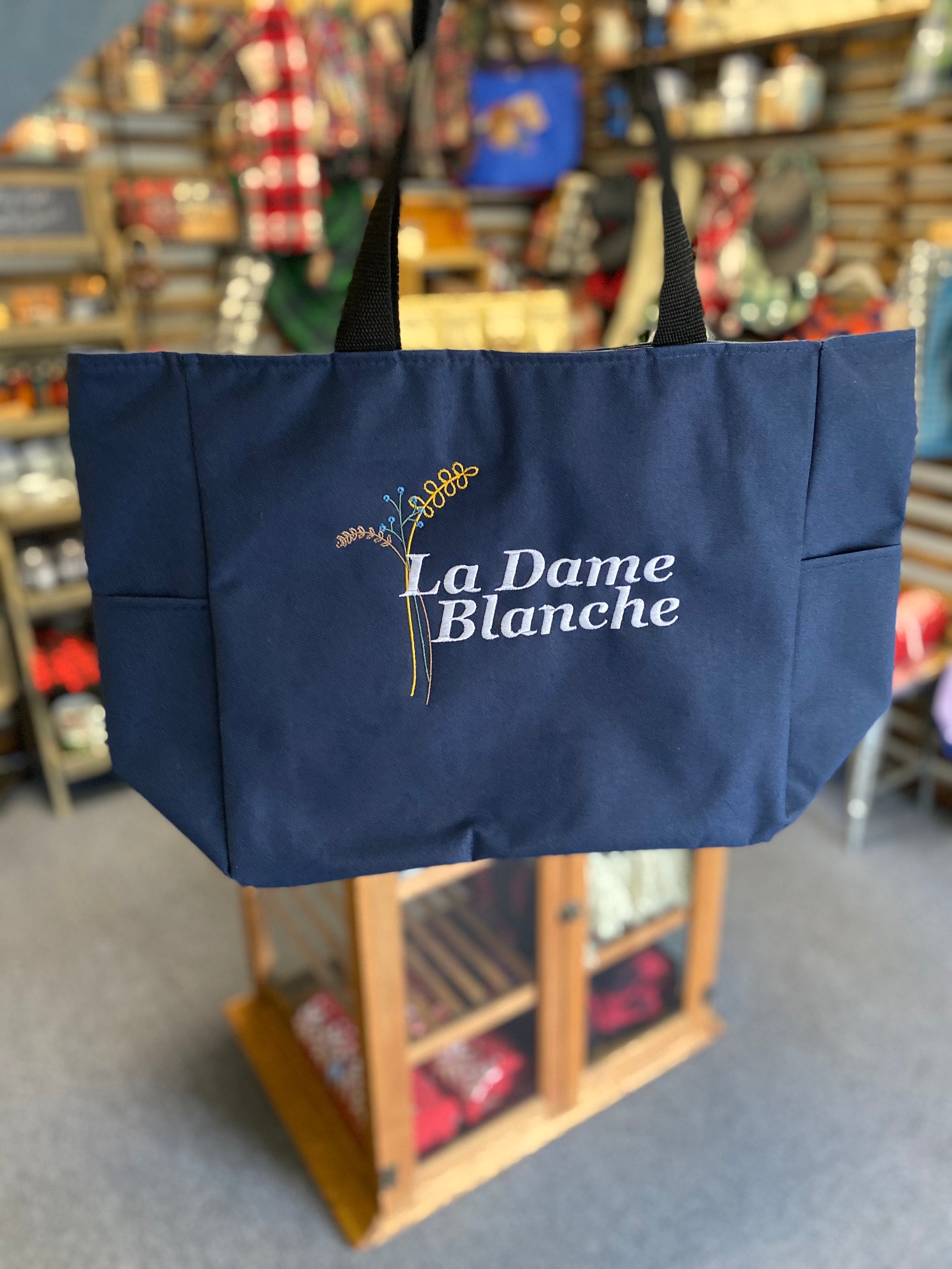 La Dame Blanche Embroidered Tote Bag - Outlander Inspiration