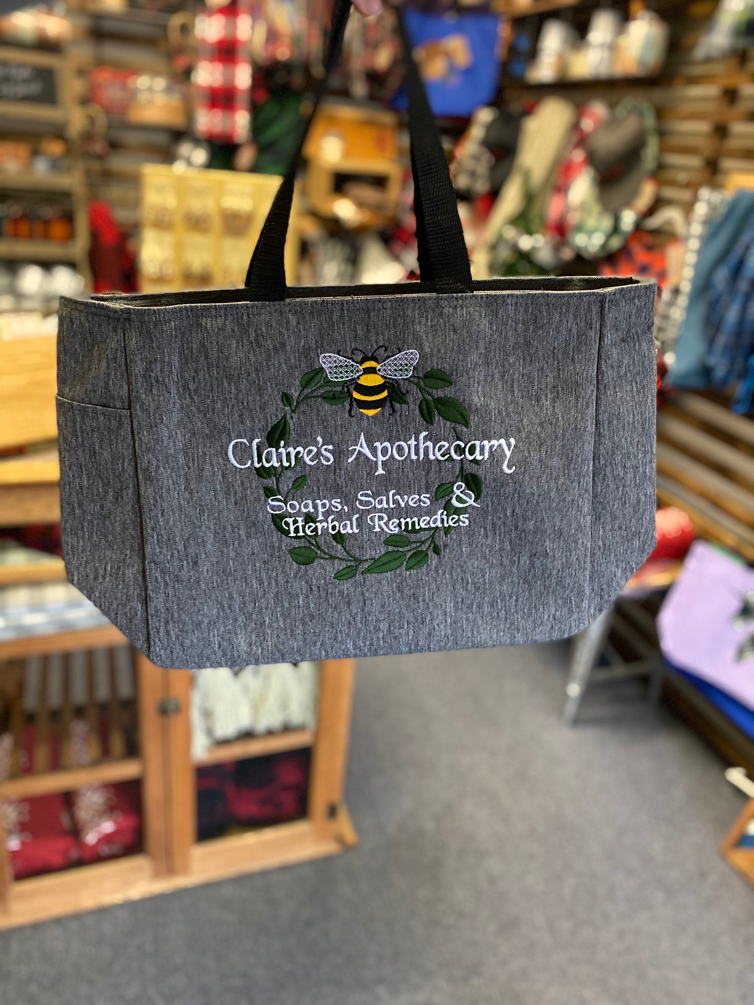 Claire's Apothecary Embroidered Tote Bag - Outlander Inspiration