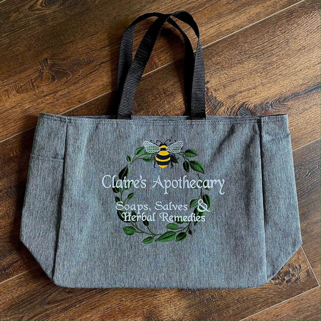 Claire's Apothecary Embroidered Tote Bag - Outlander Inspiration