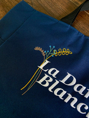 La Dame Blanche Embroidered Tote Bag - Outlander Inspiration