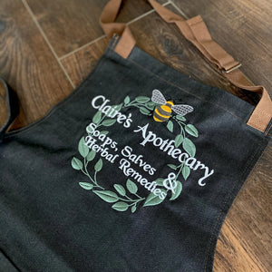 Claire's Apothecary Embroidered Apron - Outlander Inspiration