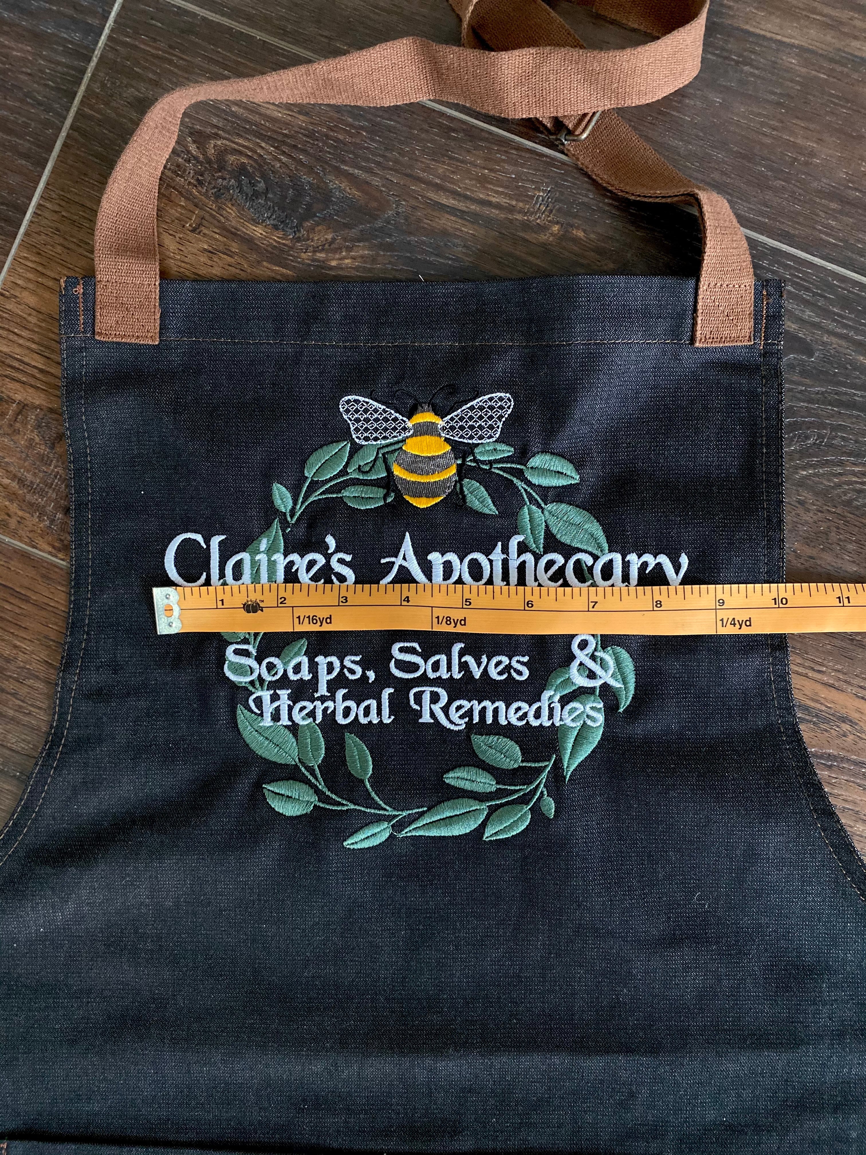 Claire's Apothecary Embroidered Apron - Outlander Inspiration