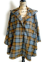 Hooded Poncho - Outlander Clan MacKenzie Inspired Tartan Hoodie