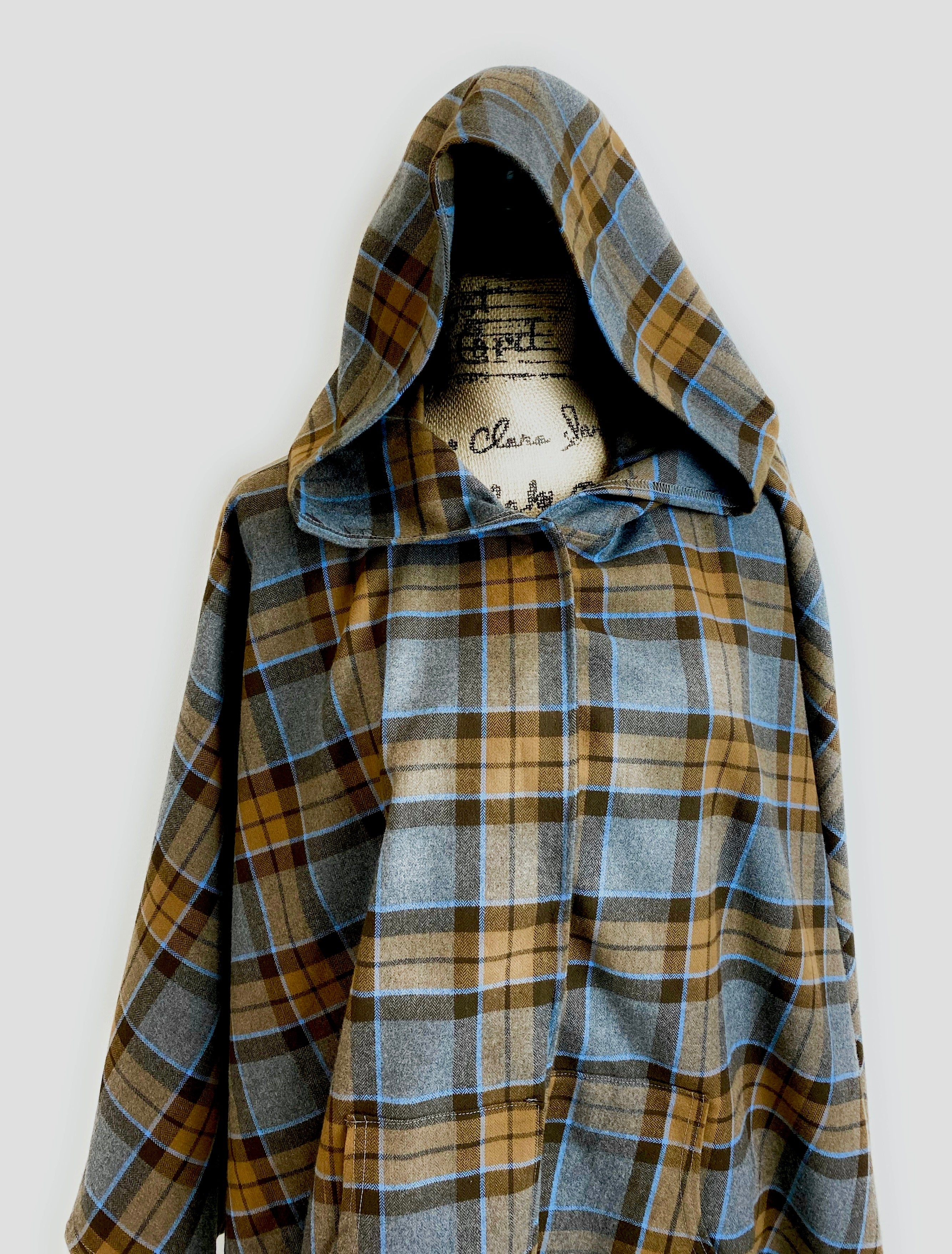 Hooded Poncho - Outlander Clan MacKenzie Inspired Tartan Hoodie