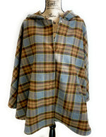 Hooded Poncho - Outlander Clan Fraser Inspired Tartan Hoodie