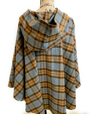 The Laird Hooded Scarf Cape - Pick a tartan