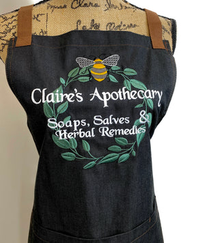 Claire's Apothecary Embroidered Apron - Outlander Inspiration