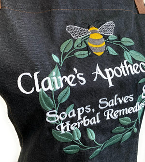 Claire's Apothecary Embroidered Apron - Outlander Inspiration