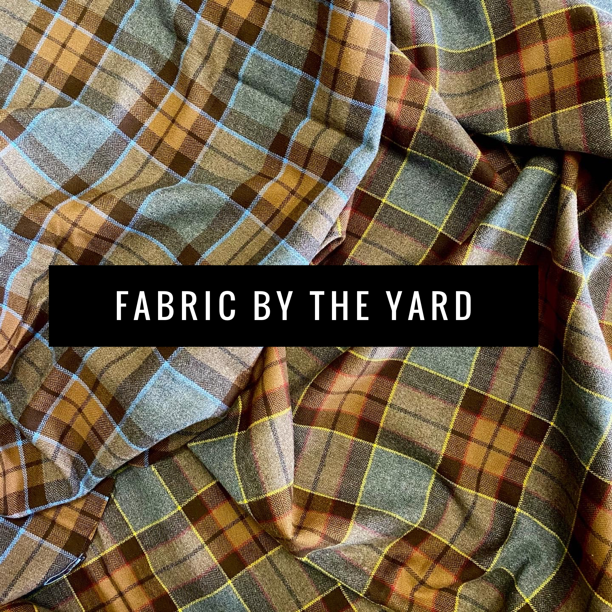 Fabric By The Yard - Outlander Clan Fraser and Clan MacKenzie Inspired Cotton Flannel