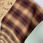 Luxe Collection Shades of Brown and Tan Ombre Plaid Infinity and Blanket Scarves