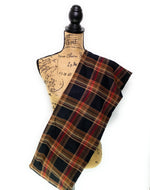 Black with Coffee Brown and Red Luxe Collection Plaid Infinity and Blanket Scarves