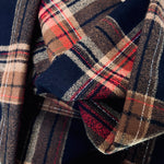 Black with Coffee Brown and Red Luxe Collection Plaid Infinity and Blanket Scarves