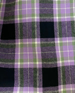 Lavender, Black, Sage Grey, and White Plaid Infinity and Blanket Scarves