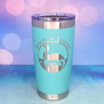 Believe in Yourself Nessie the Loch Ness Monster Laser Engraved Powder Coated 20oz Double Walled Insulated Tumbler