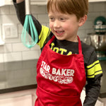 KIDS Star Baker Embroidered Apron - Multiple Apron Color Options