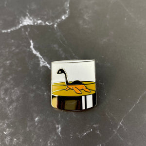 Nessie the Loch Ness Monster Small Enamel Coated Metal Pins
