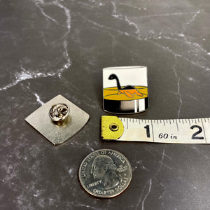 Nessie the Loch Ness Monster Small Enamel Coated Metal Pins