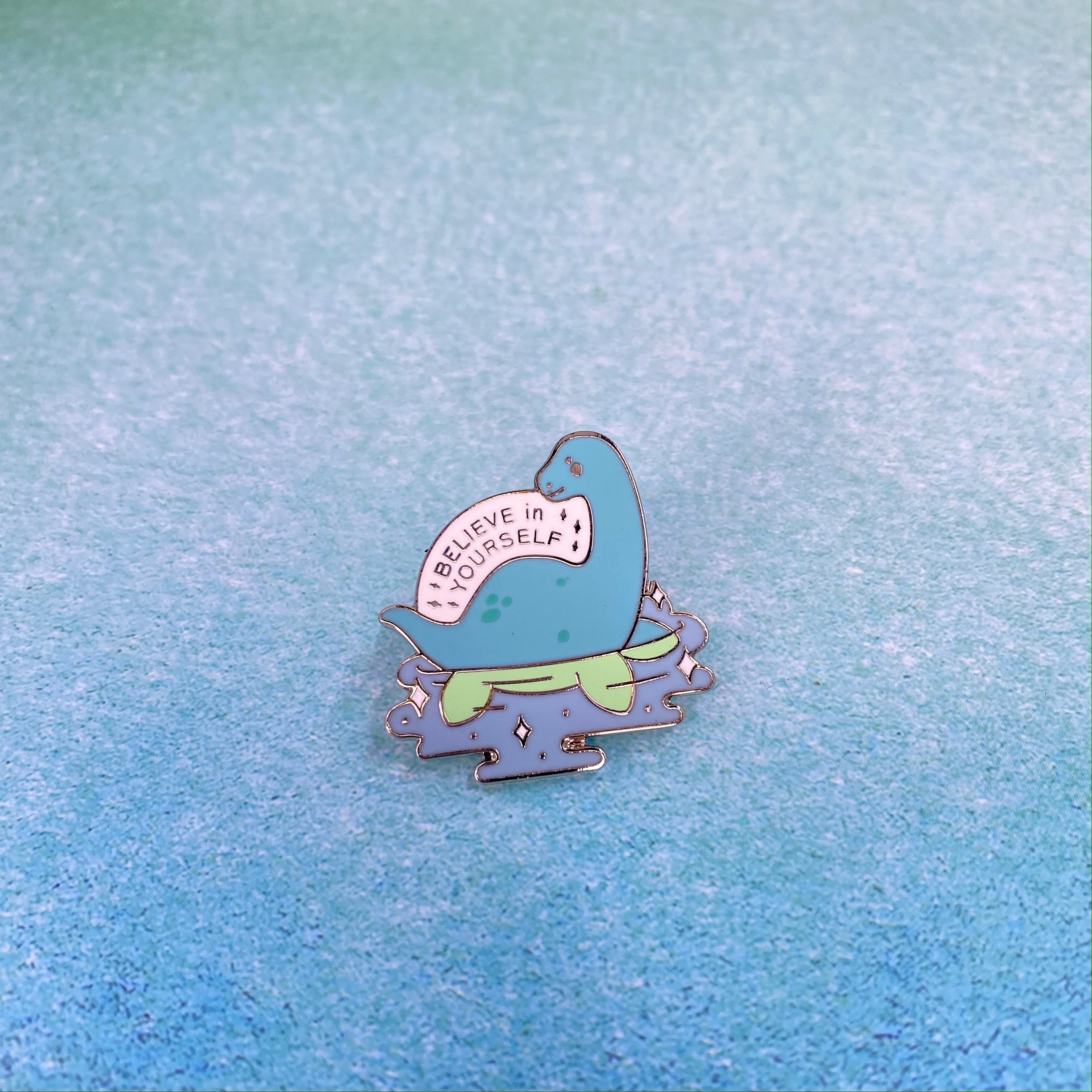 Nessie the Loch Ness Monster Small Enamel Coated Metal Pins – Thistle &  Stitch