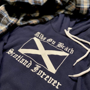 Alba Gu  Bràth, Scotland Forever Saltire Flag Fleece Unisex Sweatshirt Hoodie