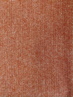 Persimmon Red-Orange and Cream Herringbone Weave Plaid Infinity and Blanket Scarves