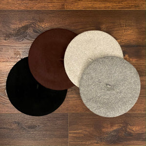 Wool Blend Felt Tam O'Shanter - Scottish Bonnet, Beret Hat - Now in 9 Colors!