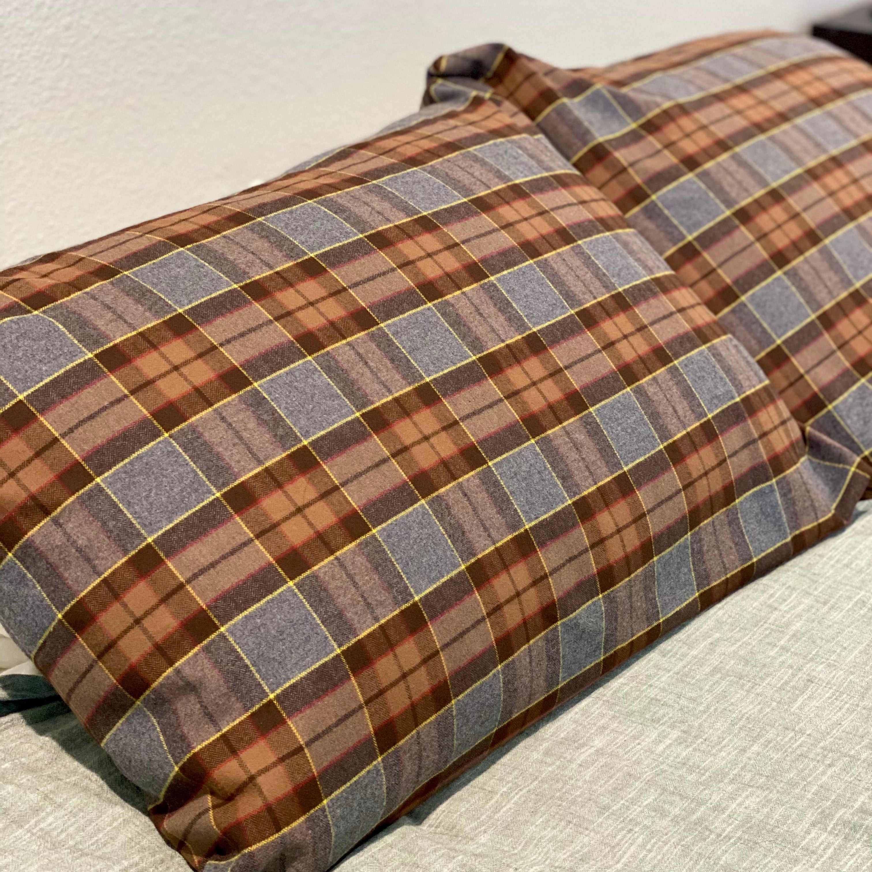 Outlander Inspired Tartan Cotton Flannel Envelope Pillowcase