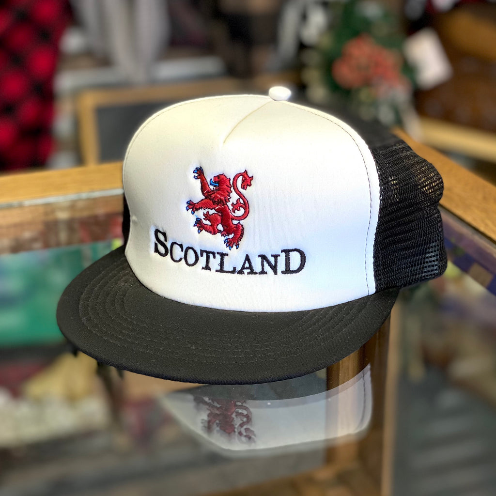 Rampant Lion Scotland Embroidered Foam Mesh Back Trucker Hat - Multiple Customizable Options
