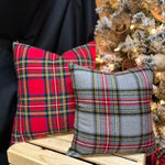Royal Stewart & Grey Stewart Tartan Christmas Cotton Flannel Envelope Pillowcase