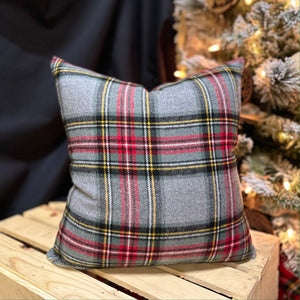 Royal Stewart & Grey Stewart Tartan Christmas Cotton Flannel Envelope Pillowcase