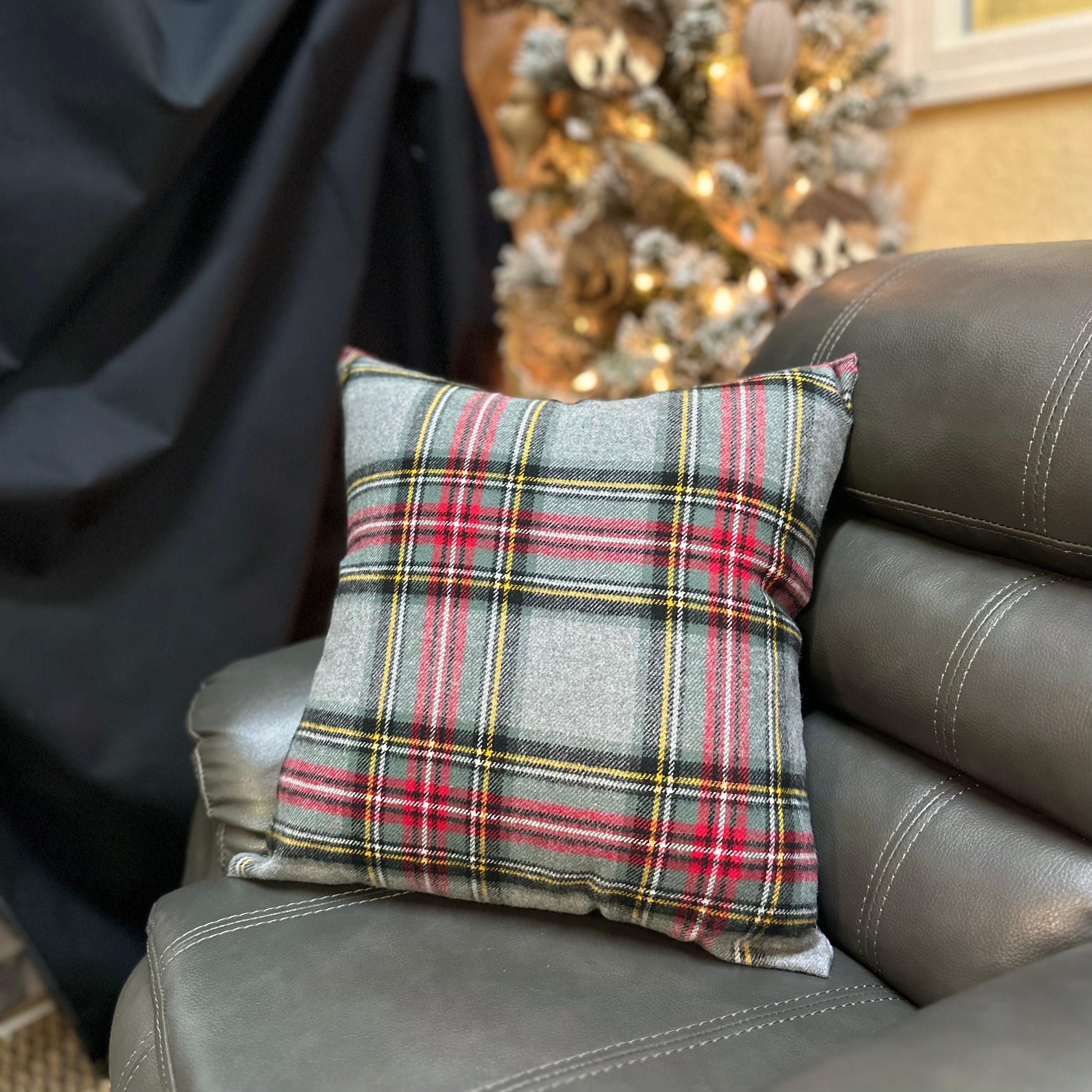 Royal Stewart & Grey Stewart Tartan Christmas Cotton Flannel Envelope Pillowcase