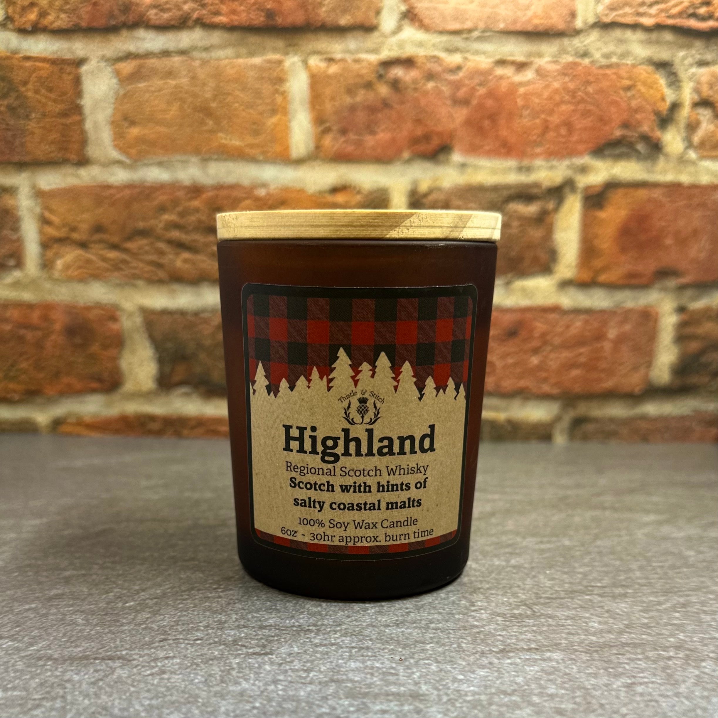 Scotch Whisky Region Scented Candles - 6oz 100% Soy Wax
