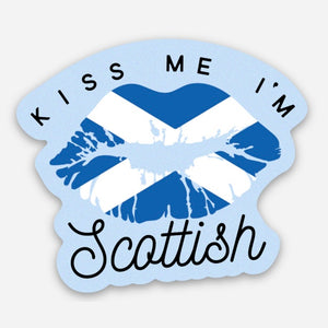 Kiss Me I'm Scottish 2" Sticker