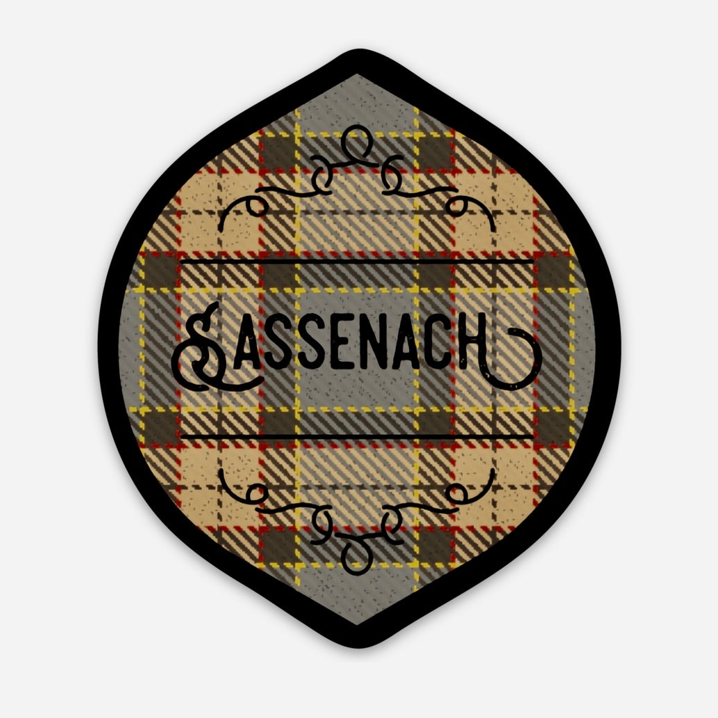 Sassenach Outlander Inspired Tartan 3" Sticker