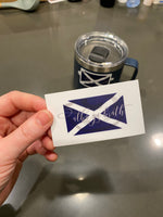 Alba Gu Bràth Scottish Saltire Flag Sticker