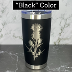 Believe in Yourself Nessie the Loch Ness Monster Laser Engraved Powder Coated 20oz Double Walled Insulated Tumbler