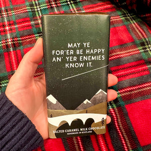 May Ye be Happy Isle of Skye Sea Salted Caramel Milk Chocolate Bar